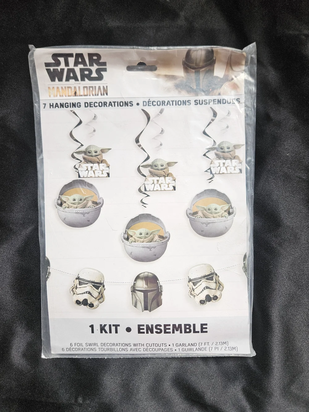 Star Wars The Mandalorian Grogu Kids Party Accessories Kit - Green
